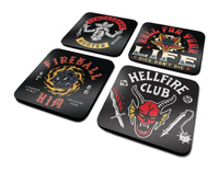 STRANGER THINGS 4 PODKŁADKI POD KUBEK HELLFIRE