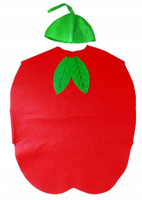 DZIECIĘCY STRÓJ JABŁKO POMIDOR WIOSNA LATO BAL OWOC WARZYWO WITAMINY