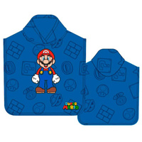 RĘCZNIK PONCZO 50x100cm SUPER MARIO PONCHO