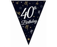 BANER URODZINOWY GIRLANDA 40 STE URODZINY