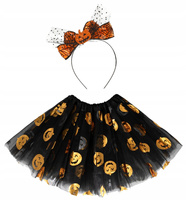 STRÓJ DYNIA HALLOWEEN OPASKA Z SIATECZKĄ SPÓDNICZKA TIULOWA TUTU W DYNIE