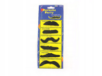 WĄSY CZARNE 6szt DO STROJU PRZEBRANIA KOWBOJ MAGIK DŻENTELMEN SZERYF