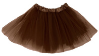 STRÓJ SPÓDNICZKA TIULOWA BRĄZOWA 30cm KOSTIUM PRZEBRANIE TUTU