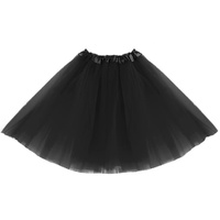 STRÓJ SPÓDNICZKA TIULOWA CZARNA 40cm KOSTIUM PRZEBRANIE