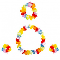 ZESTAW HAWAJSKI WIANEK + NASZYJNIK + BRANSOLETKI