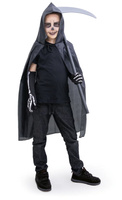 PELERYNA Z KAPTUREM 110cm STRÓJ CZARODZIEJ KOSTUCHA