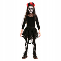 OPASKA Z WELONEM SPÓDNICZKA TUTU DIA DE MUERTOS MEKSYKAŃSKIE HALLOWEEN